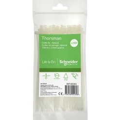 SCHNEIDER ELECTRIC THORSMAN NATUR KABELBINDER 150X3,6 MM 100 STK