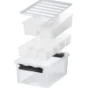 SMARTSTORE CLASSIC OPBEVARINGSKASSE M LÅG + INDSATS TRANSPARENT 14 L