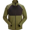 SNICKERS WORKWEAR 8404 FLEECEJAKKE XL KHAKIGRØN/SORT