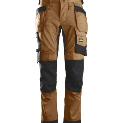 SNICKERS WORKWEAR ALLROUNDWORK 6241 ARBEJDSBUKS 48 BRUN/SORT