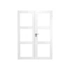 SWEDOOR CLEVER-LINE PURITY GW3L DOBBELT GLASDØR INKL. KARMSÆT 100 MM 17X21