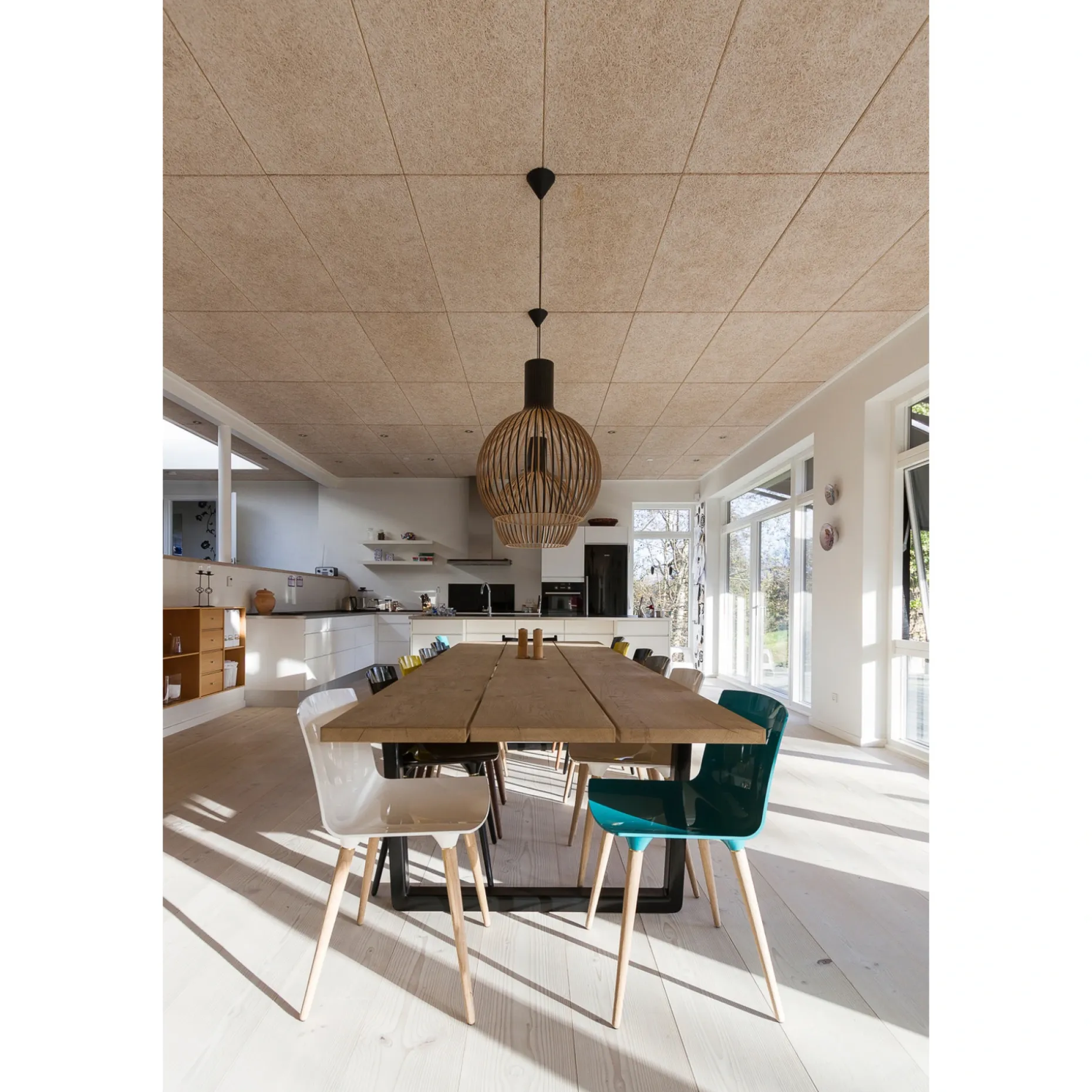 TROLDTEKT AKUSTIKPLADE 25 X 600 X 1200 MM FIN LYS NATUR