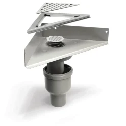 UNIDRAIN 4012.0200 HJØRNEAFLØB