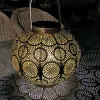 VELI LINE MARRAKECH SOLCELLE LANTERNE KOBBERFARVET 23 CM