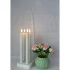 VELI LINE 4-PAK GENOPLADELIGE HVIDE 24,5 CM LED KRONELYS