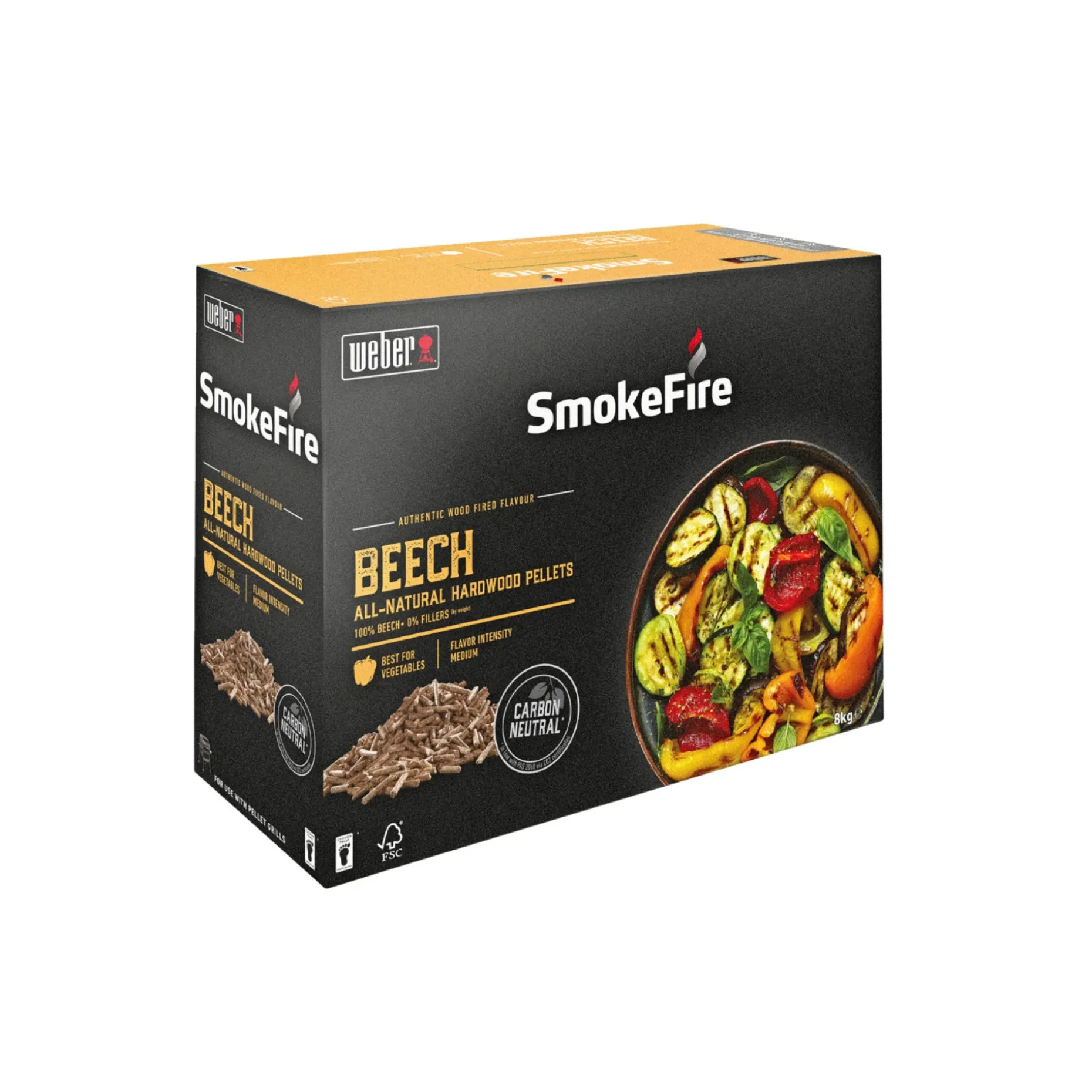 WEBER SMOKEFIRE BØG TRÆPILLER TIL GRILL 8 KG