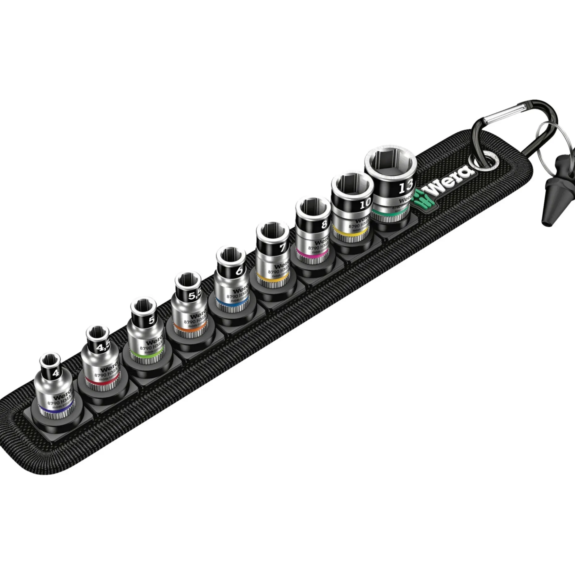 WERA BELT A1 TOPNØGLE 1/4" 10 DELE