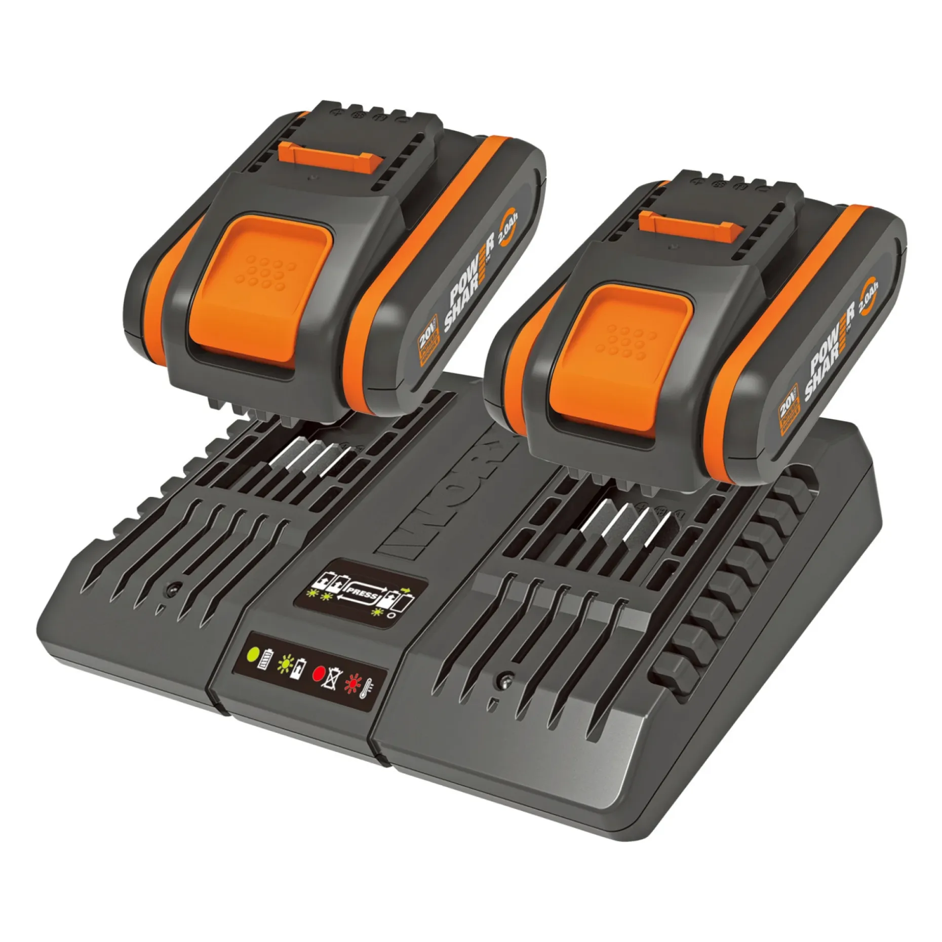 WORX WA3610 BATTERISÆT 20V 2 AH