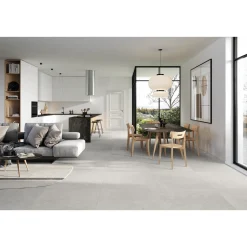 XL-BYG LAGOM WHITE GULVFLISE 60X120 LYS GRÅ