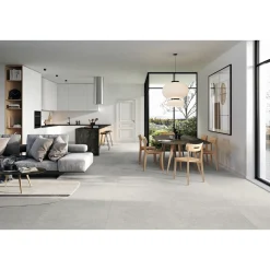XL-BYG LAGOM WHITE GULVFLISE 30X60 LYS GRÅ