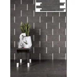 XL-BYG ON SQUARE LAVAGNA MOSAIK VÆGFLISE 30X60 MØRK GRÅ
